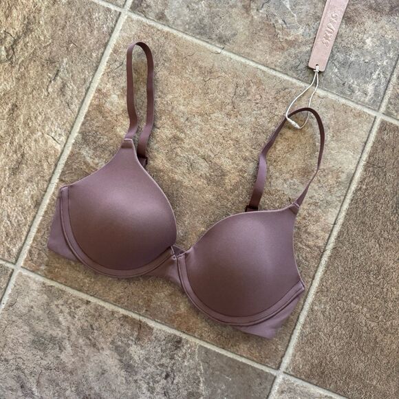 Skims Fits Everybody T-shirt Demi Bra Jasper Size 30B - Picture 6 of 10